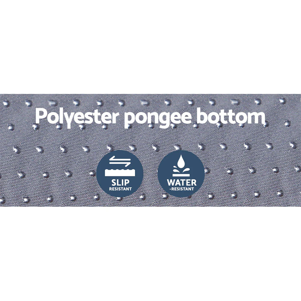 Self-Inflating Mattress Camping Sleeping Mat Air Bed Pad Single Black - Nurns