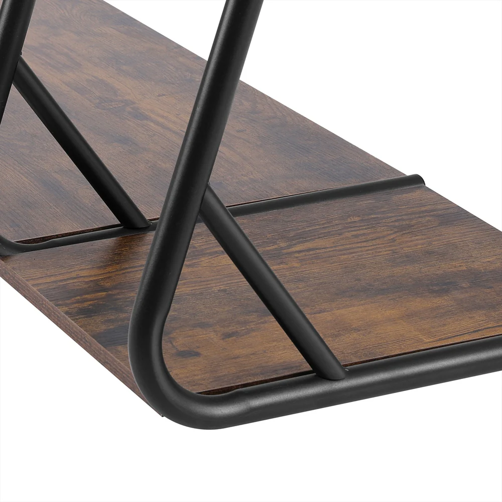 Wardrobe Clothes Rack Airer 4-Tier - Walnut - Nurns