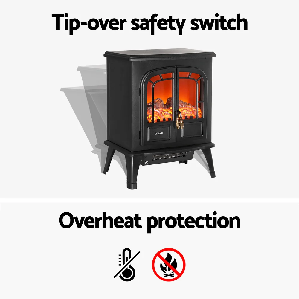 Electric Fireplace Fire Heaters 2000W - Nurns