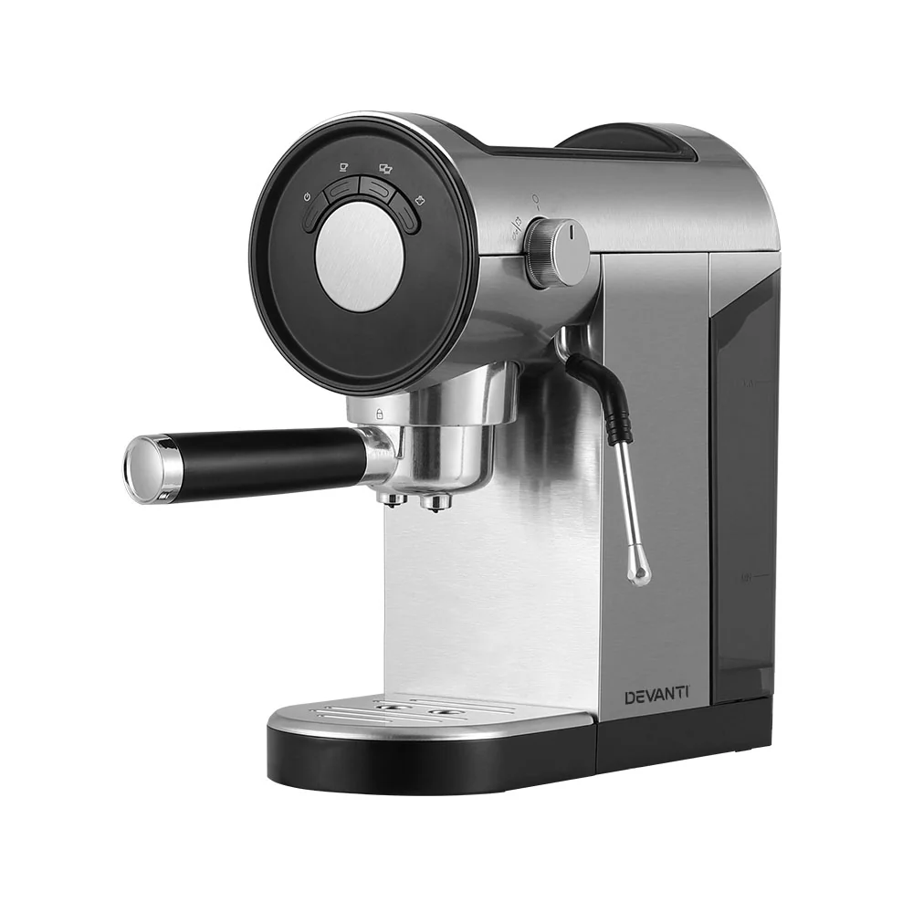 Devanti 20 Bar Coffee Machine Espresso Cafe Maker - Nurns