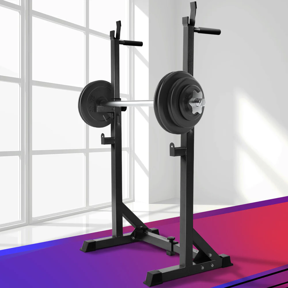 Everfit Weight Bench Adjustable Squat Rack Home Gym Equipment 300kg - Nurns