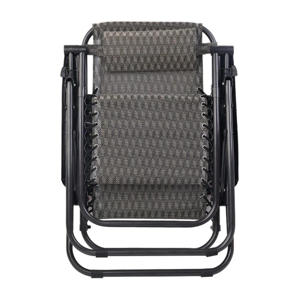 Loughton Zero Gravity Folding Recliner Outdoor Chair - Grey - Nurns