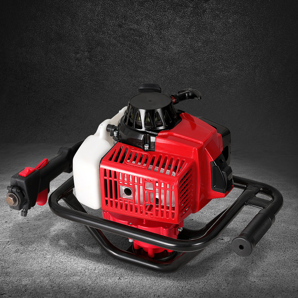 92cc Post Hole Digger Motor Only Engine Petrol Red - Nurns