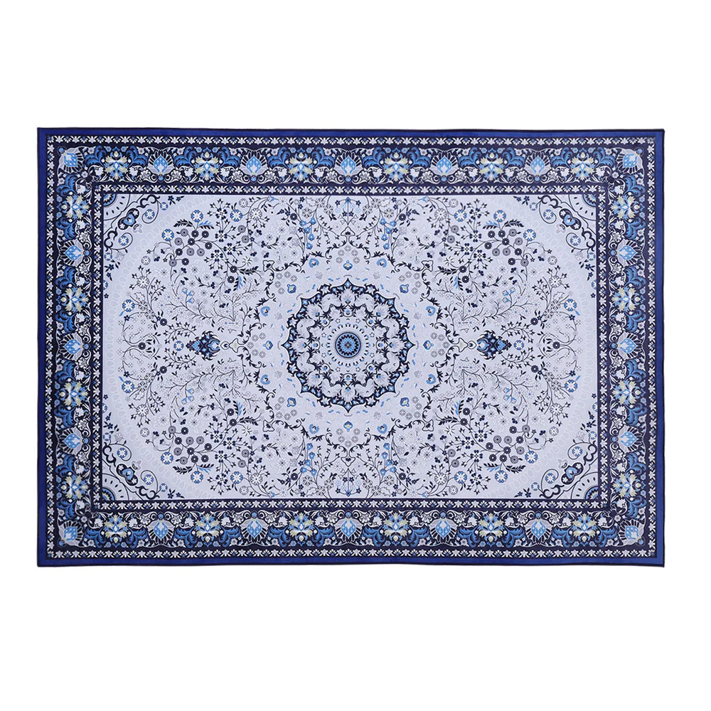 Shahnaz 200x290 Floor Rugs Rug Area Large Modern Carpet Soft Living Room - Blue - Nurns