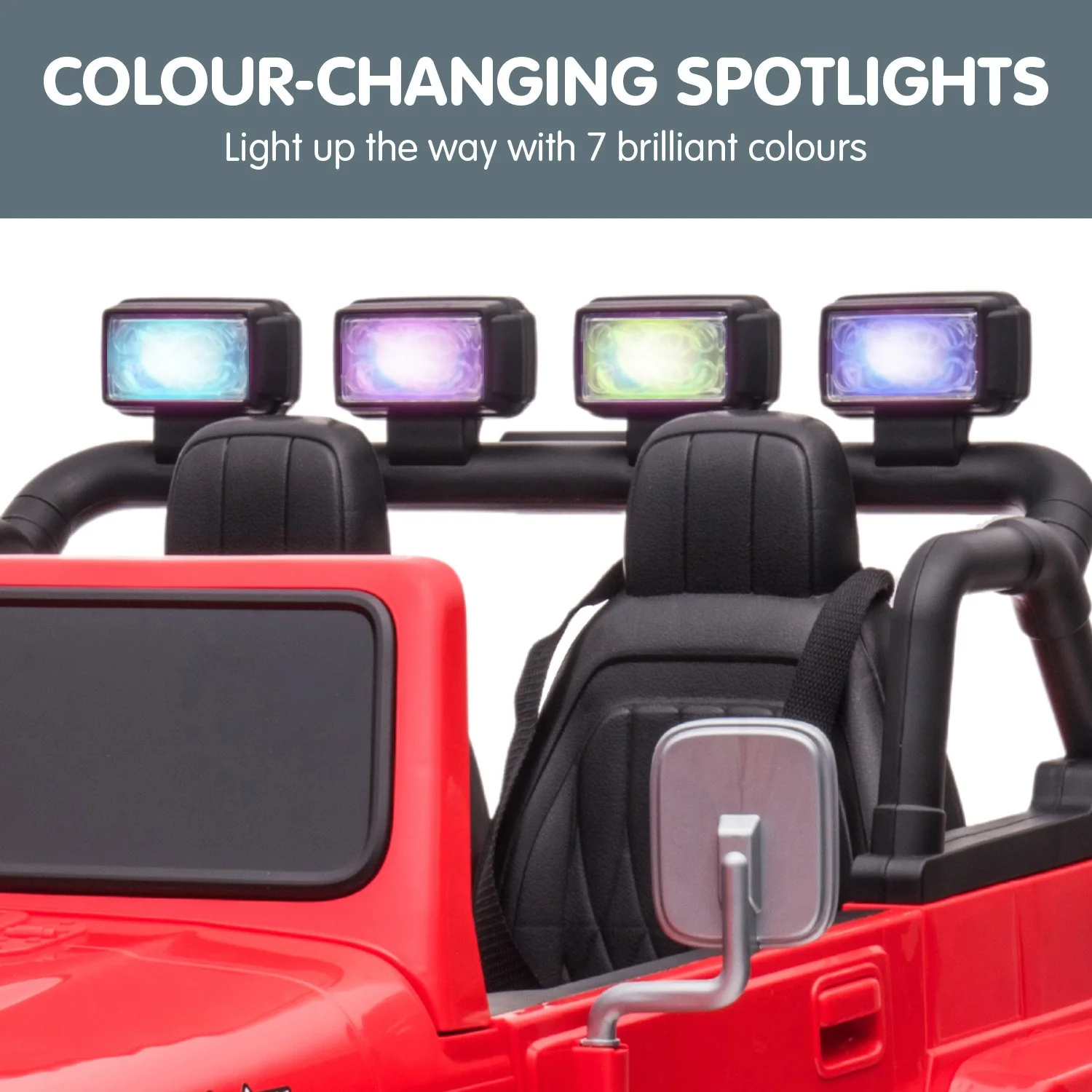 Kahuna Licensed Toyota FJ-40 Electric Kids Ride On Car by Kahuna - Red - Nurns