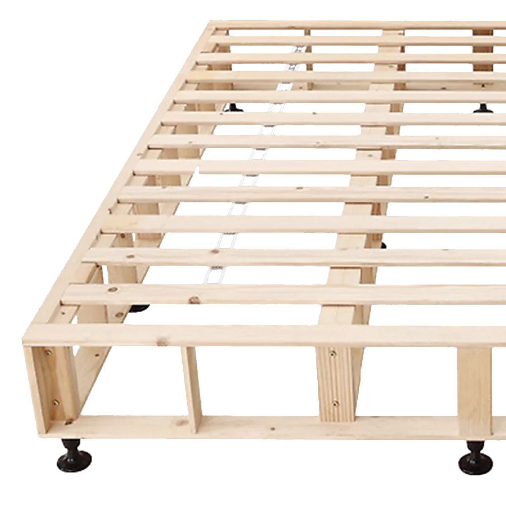 Aisha Ensemble Bed Base Linen Fabric - Natural Sand Queen - Nurns