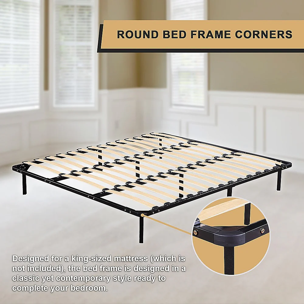 Eliana Metal Bed Frame - Black King - Nurns