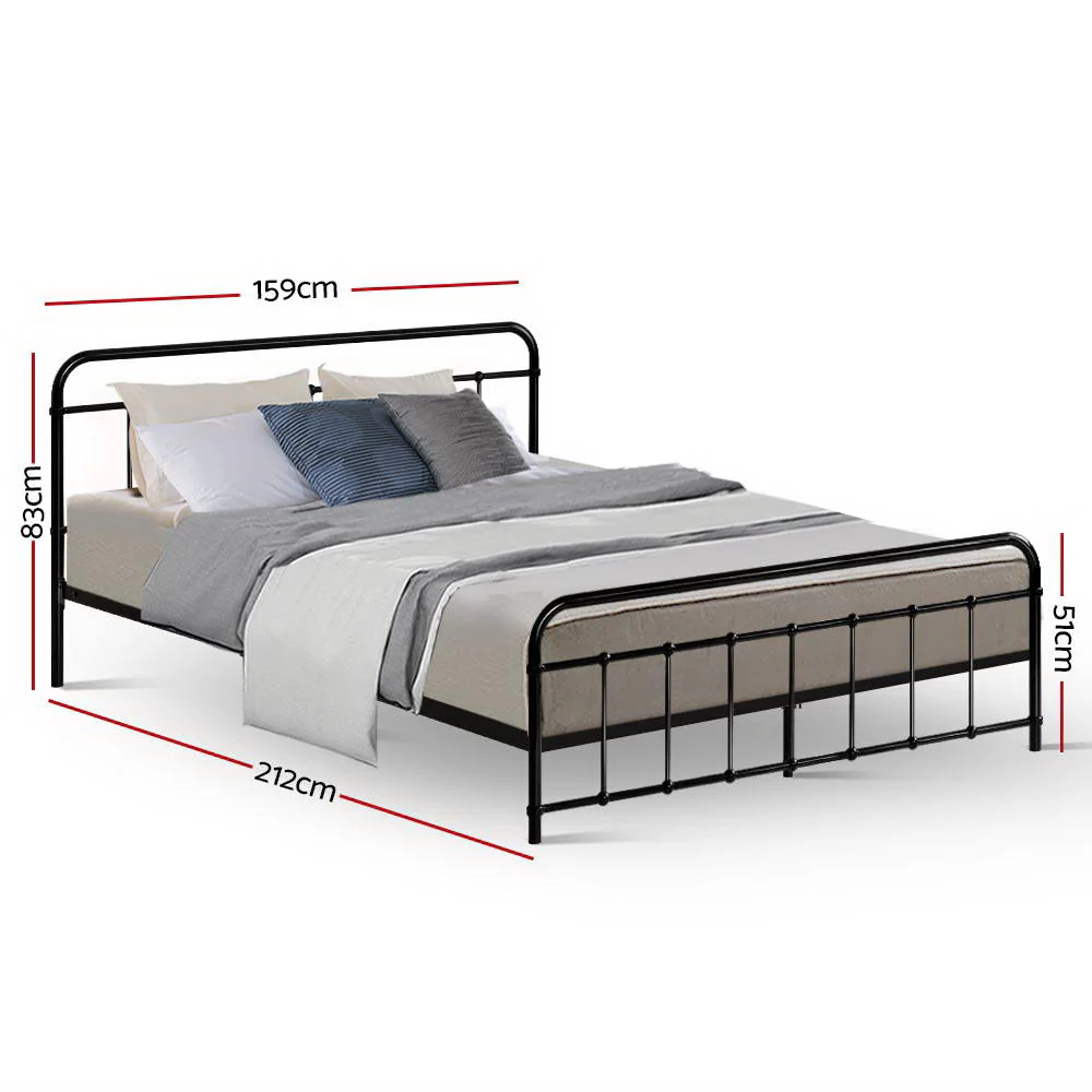 Jupiter Bed & Mattress Package - Black Queen - Nurns