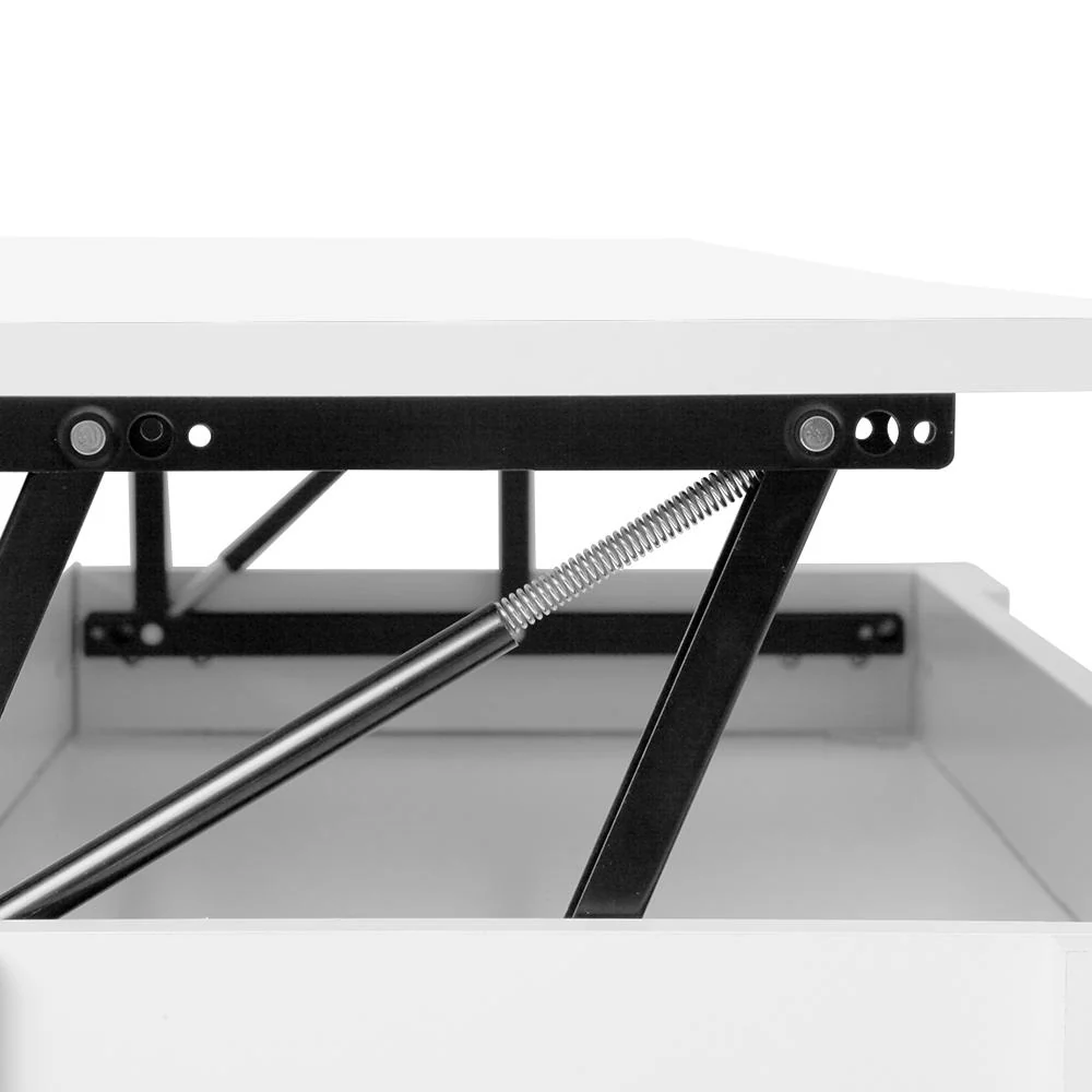 Lift Up Top Mechanical Coffee Table - White - Nurns