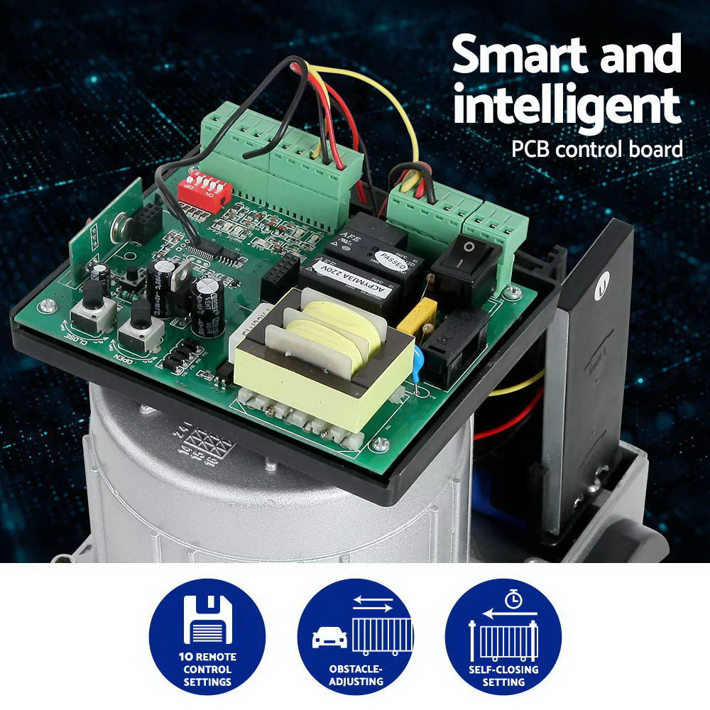 Auto Electric Sliding Gate Opener 1000kg Keypad 6m Rails - Nurns