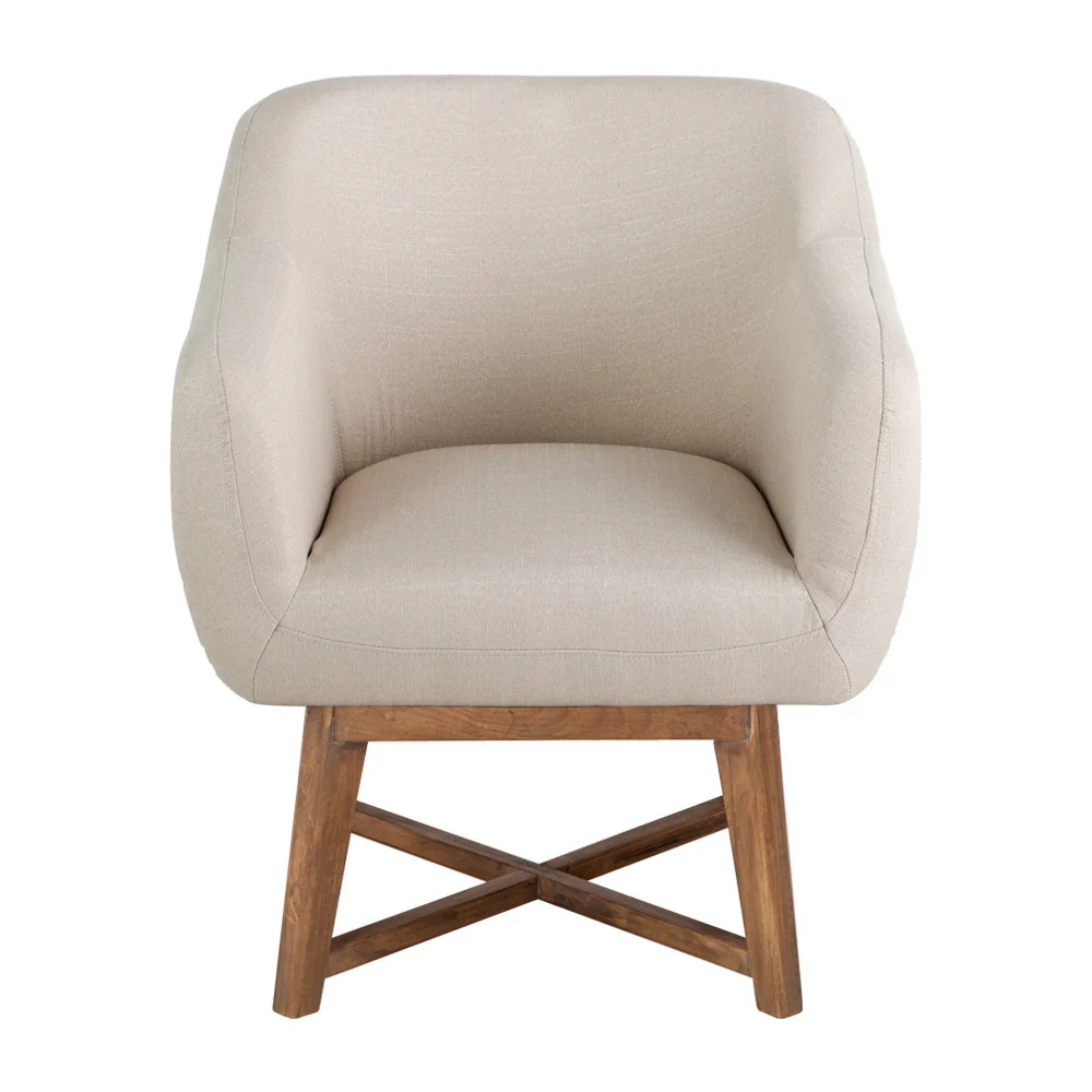 Aston Armchair Tub Chair - Beige - Nurns