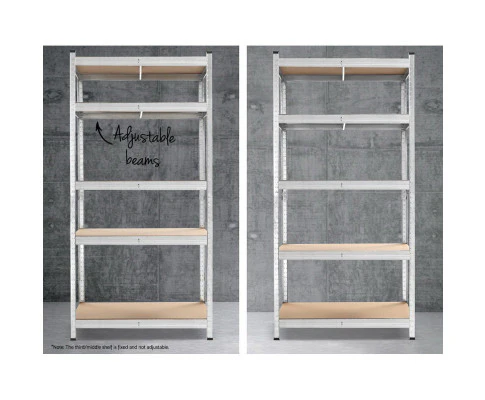 Giants 3x1.8M Warehouse Shelving Rack Racking Garage Metal Storage Shelves - Nurns