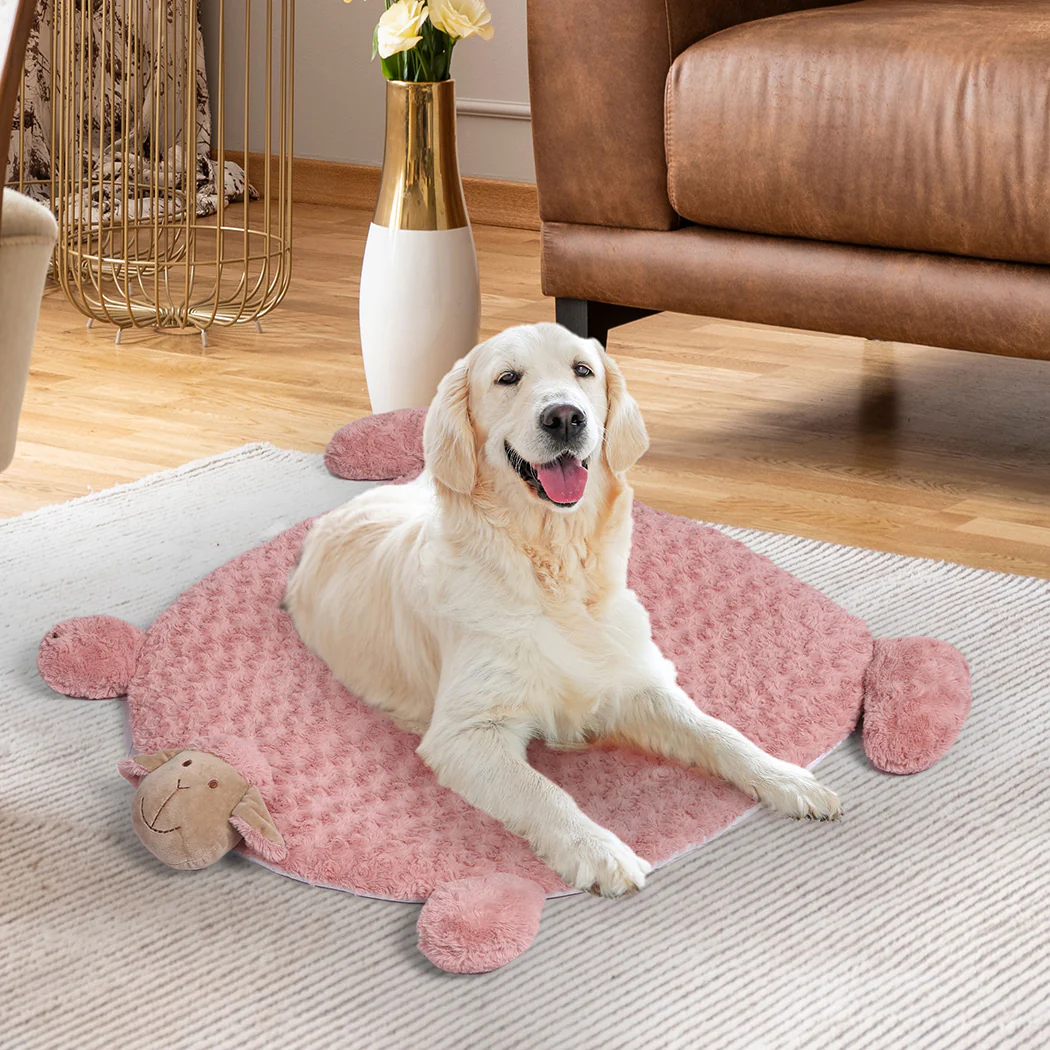 MEDIUM Dog Beds Pet Calming Squeaky - Pink - Nurns