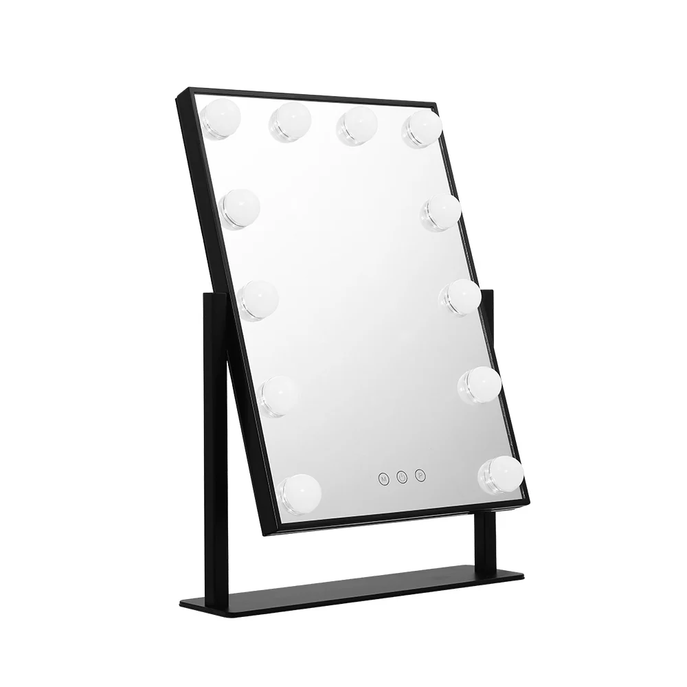 LED Standing Makeup Mirror - Black - Nurns