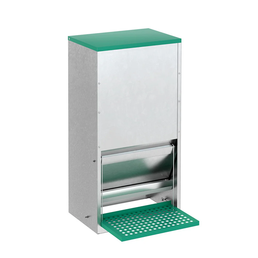 Automatic Chicken Feeder Port Coop Chick Poultry Treadle Self Opening - Nurns