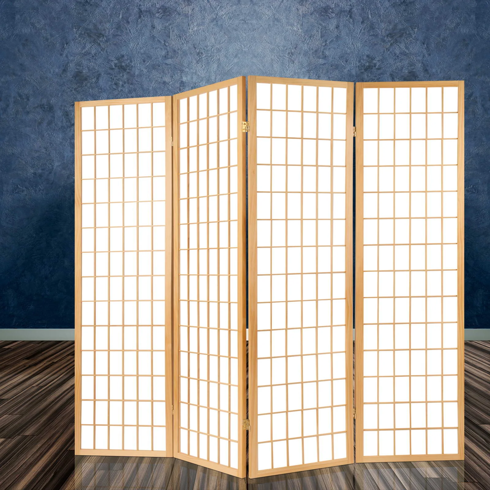 6 Panel Room Divider Screen 261x179cm - Natural - Nurns