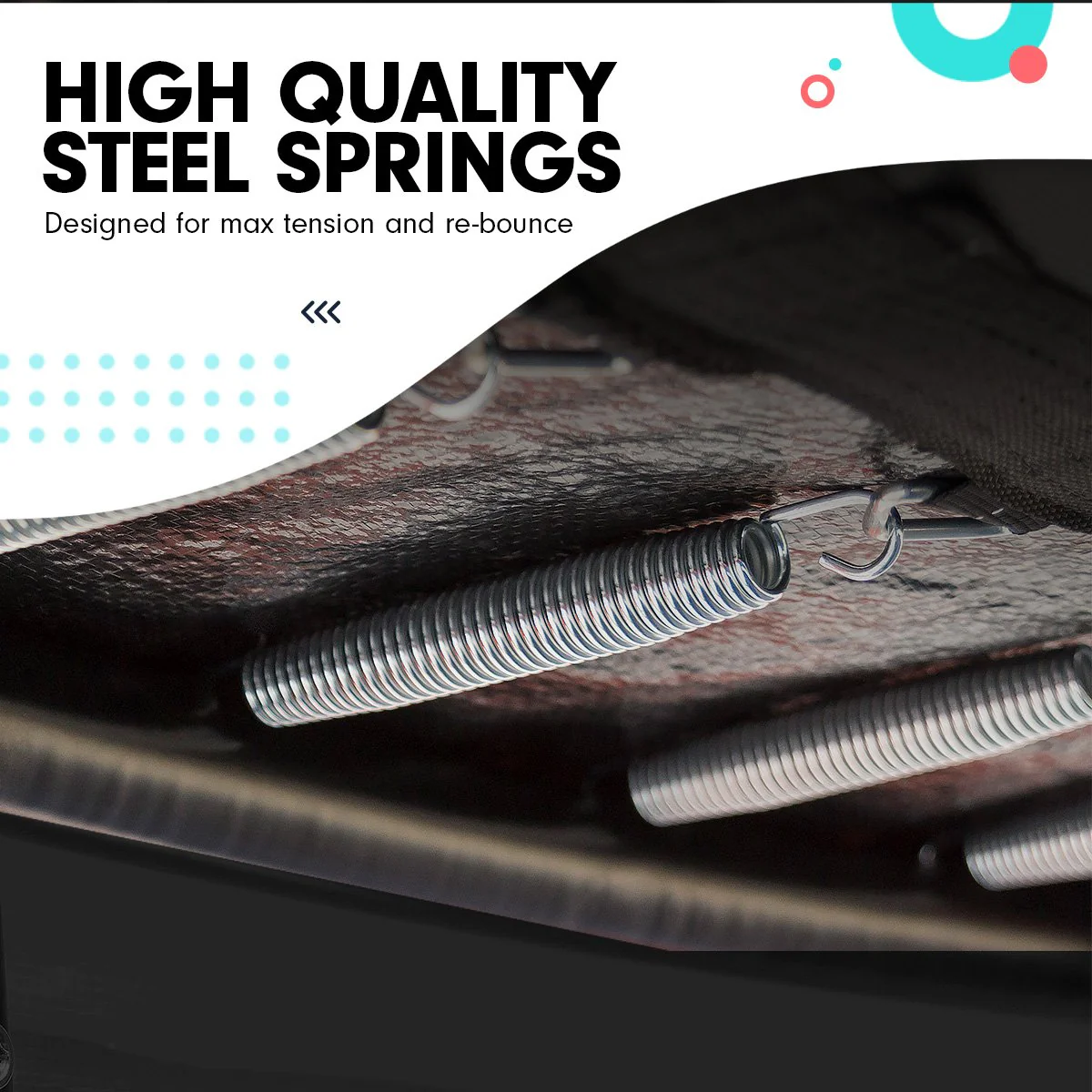 Kahuna Trampoline 4.5FT Round Free Safety Net Spring Pad Cover Mat Outdoor Green Pink - Nurns