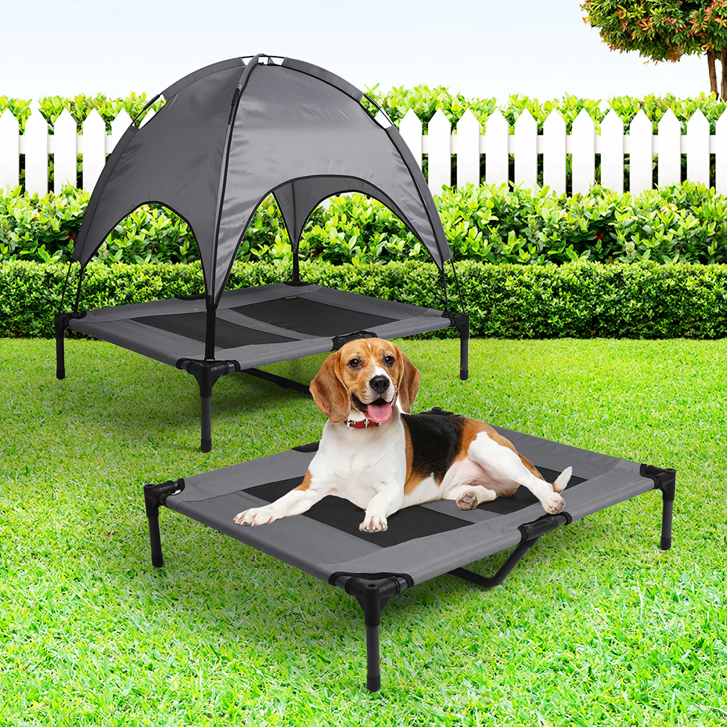 LARGE Dog Beds Pet Trampoline Elevated - Grey - Nurns