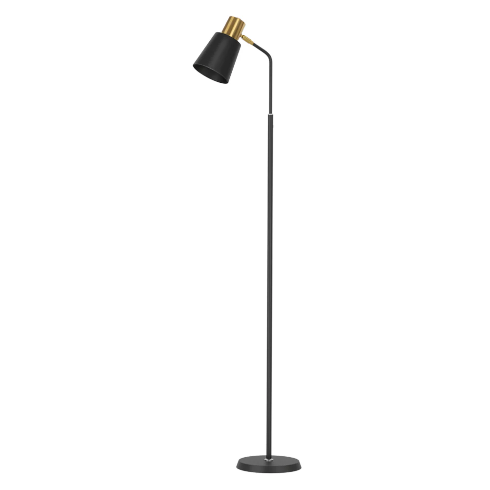 Floor Lamp LED Light Stand Modern Home Living Room Office Reading Black - Nurns