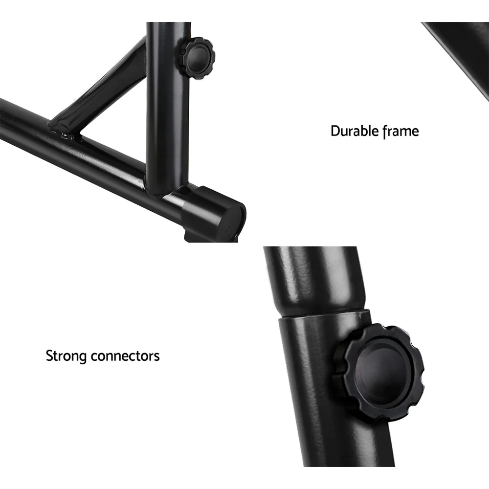 Hammock Chair Steel Stand Outdoor Furniture Heavy Duty - Black - Nurns