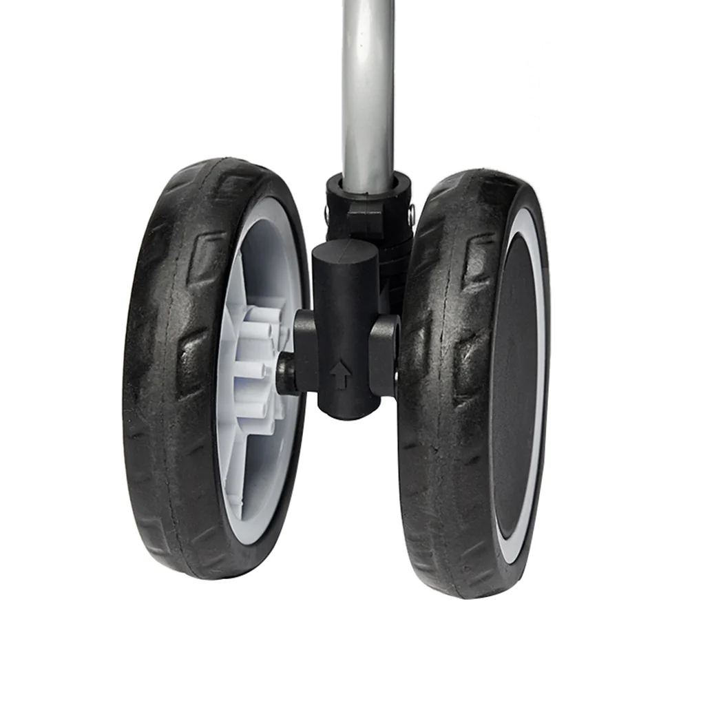 Pet Stroller Dog Cat Puppy Pram Travel Carrier 4 Wheels Pushchair Foldable Black - Nurns