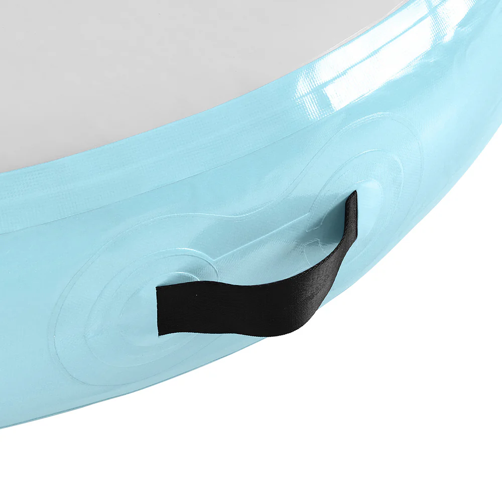 Everfit 1m Air Track Spot Inflatable Gymnastics Tumbling Mat Round Green - Nurns