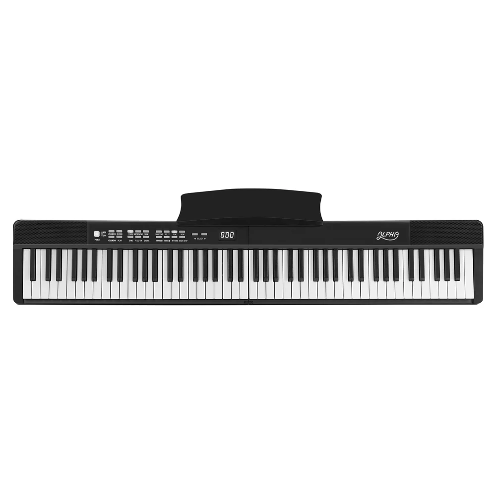 Alpha 88 Keys Foldable Electronic Piano Keyboard Digital Electric w/ Carry Bag - Nurns