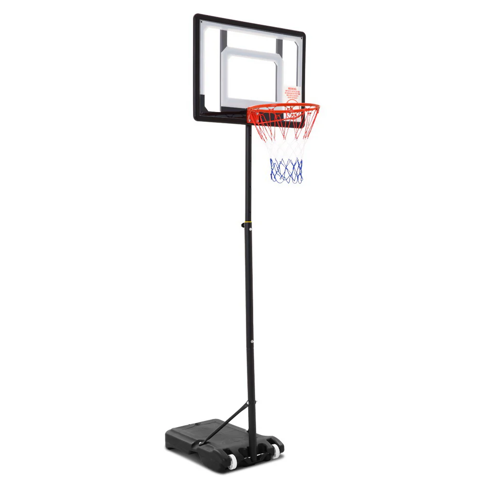 Everfit 2.1M Basketball Hoop Stand System Adjustable Portable Pro Kids Clear - Nurns