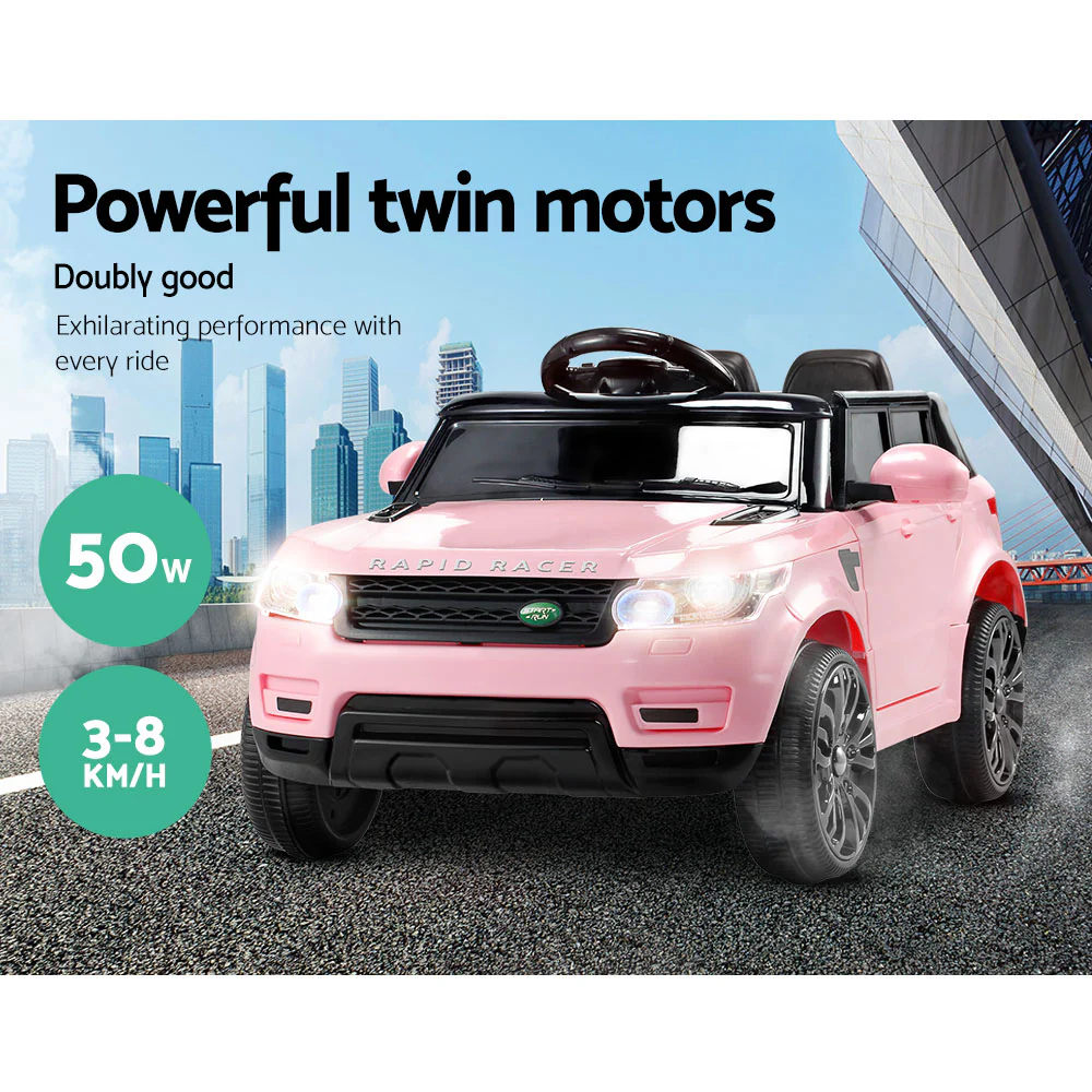 Ride On Car Kids Electric Ride On Cars SUV Remote 12V - Pink - Nurns