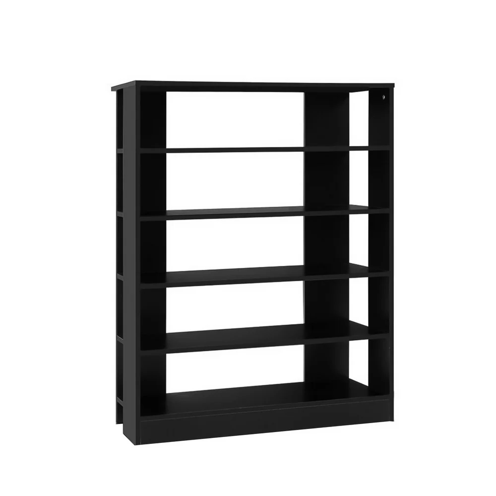 Artiss Shoe Rack Cabinet 30 Pairs 6-Tier Shelf Black - Nurns