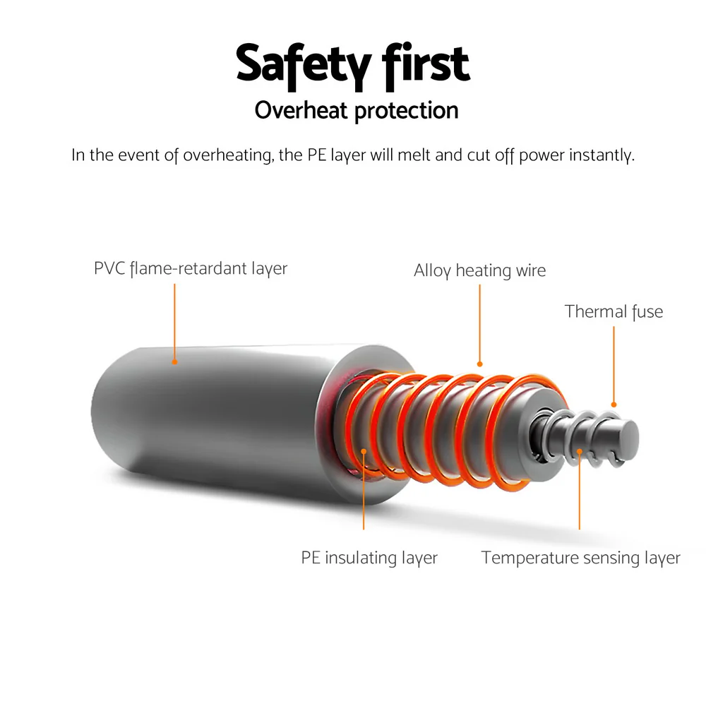 Wendy Throw Soft Blanket Electric Throw Rug Heated Blanket Fleece - Navy Blue - Nurns