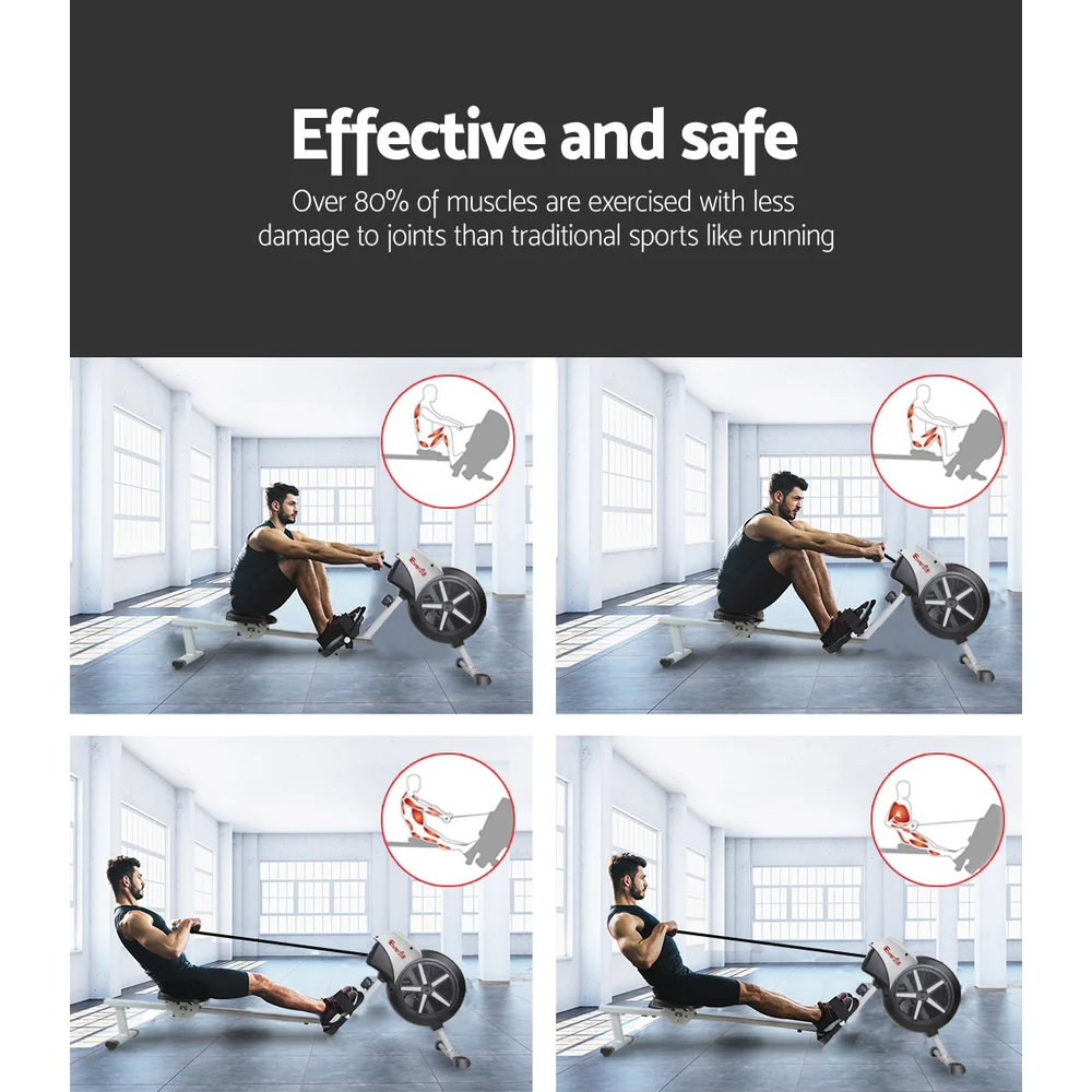 Everfit 8 Level Rowing Exercise Machine - Nurns