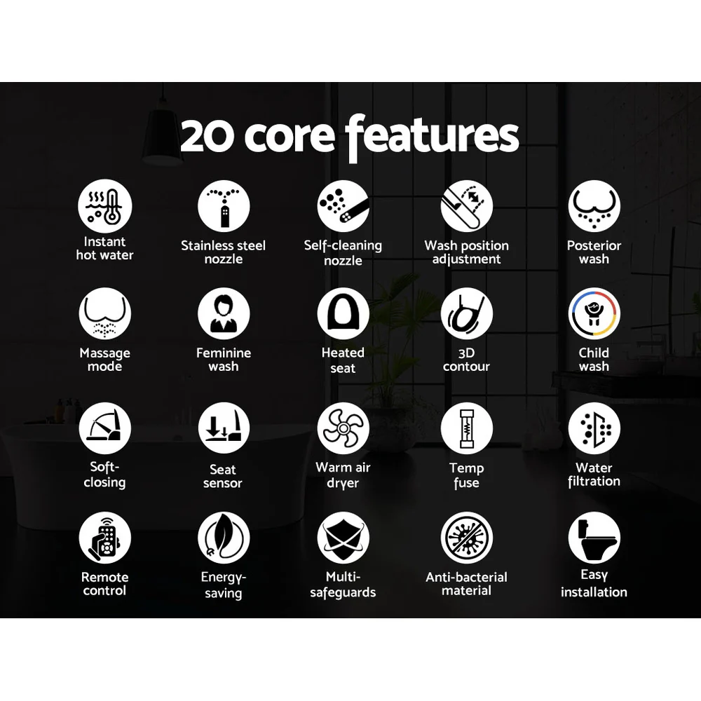 Bidet Electric Toilet Seat Cover Remote Control - Nurns