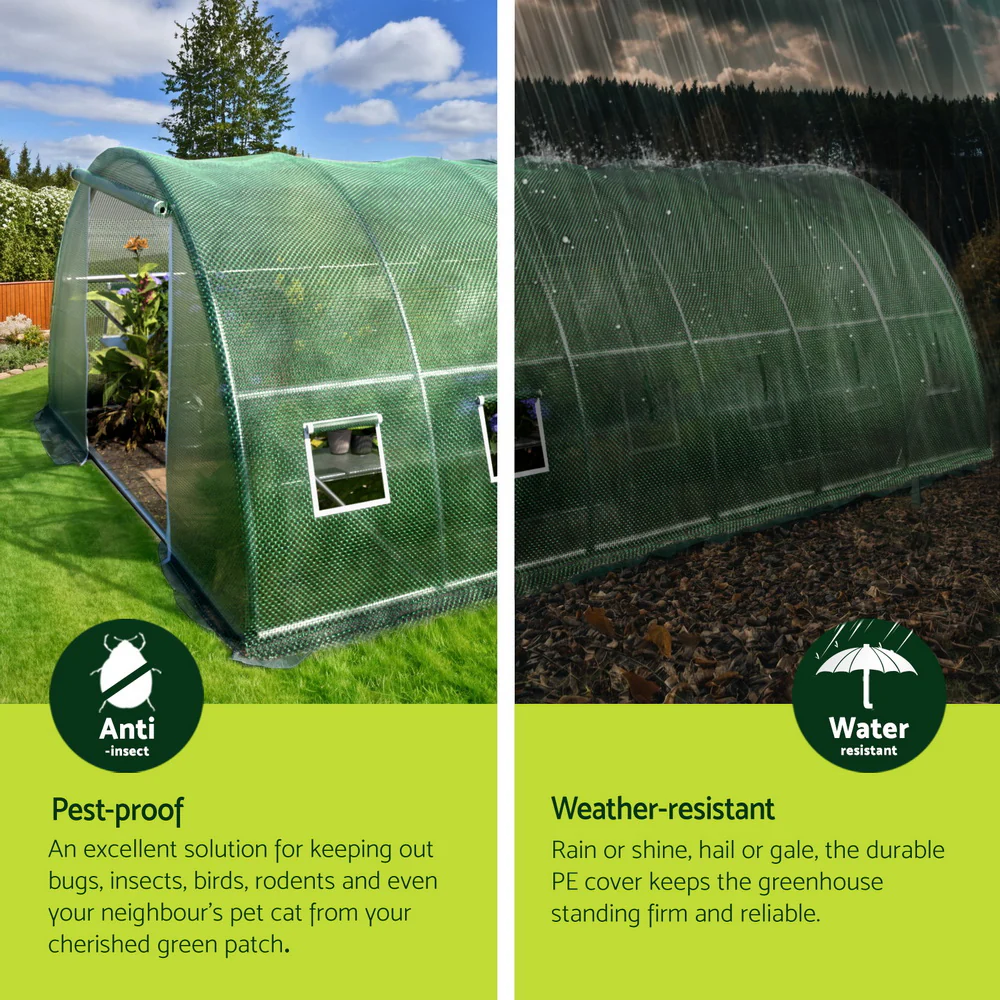 Greenfingers Greenhouse 6x4x2M Walk in Green House Tunnel Plant Garden Shed Dome - Nurns