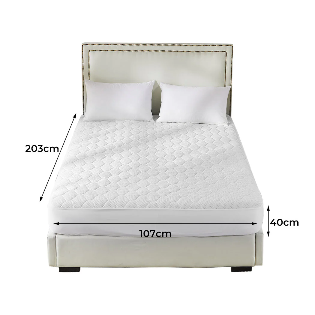 King Single DreamZ Mattress Protector Topper Bamboo - Nurns