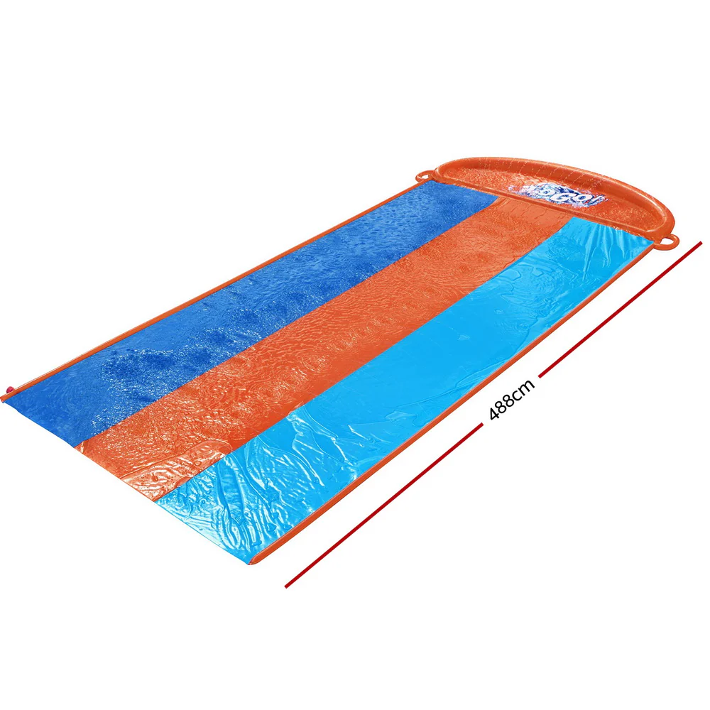 Factory Buys Water Slip And Slide Kids Inflatable Splash Toy Outdoor Triple 4.88M - Nurns