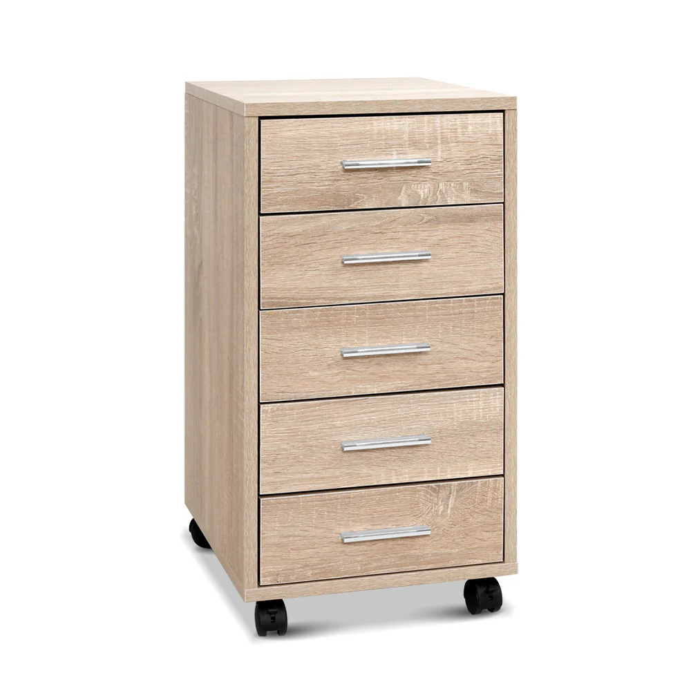 Artiss Filing Cabinet 5 Drawer Office Storage Organiser - Nurns