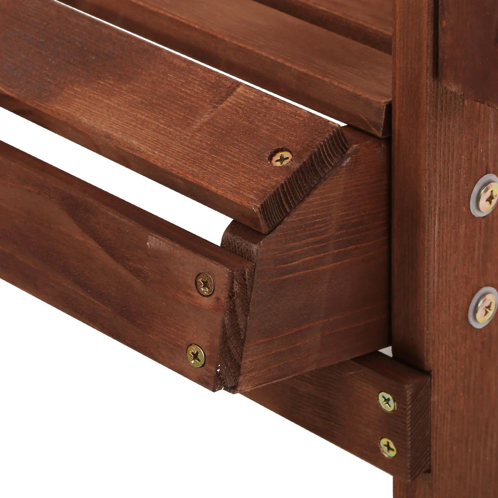 Adirondack Gardeon Outdoor Chairs Wooden Beach Chair Patio Furniture Garden Brown - Nurns