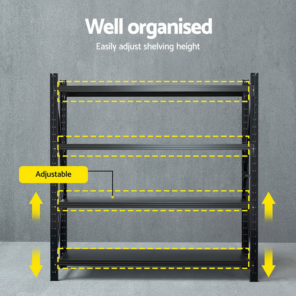 Giantz 2Mx2M Warehouse Shelving Garage Rack - Nurns