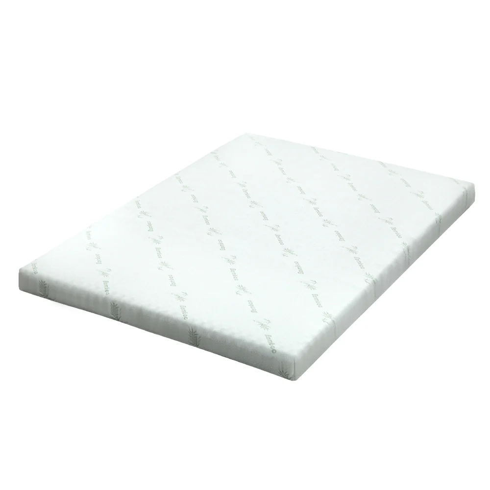 King Giselle Bedding Memory Foam Mattress Topper Cool Gel Bed Mat Bamboo 10cm - Nurns