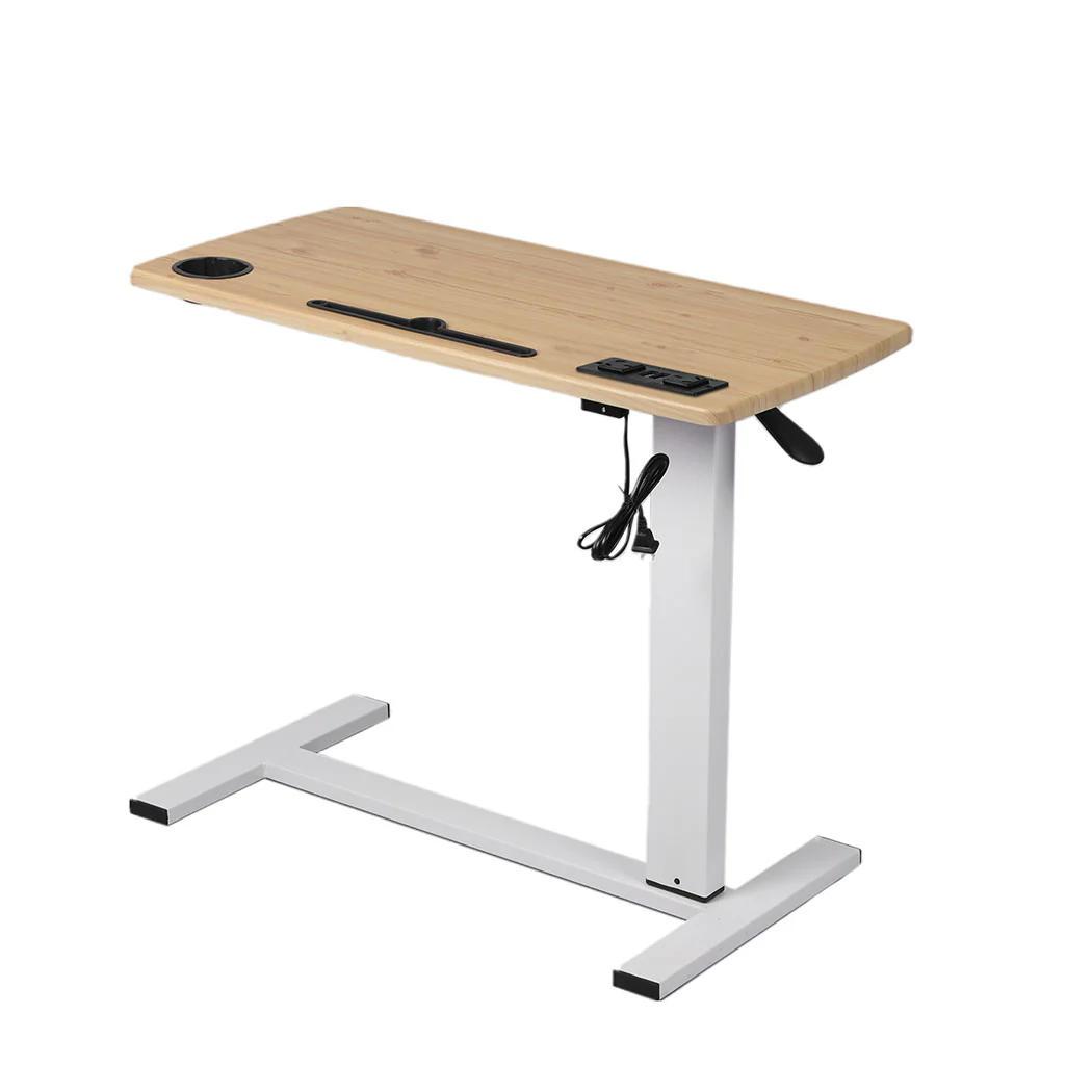 Levede Standing Desk Height Adjustable Oak - Nurns