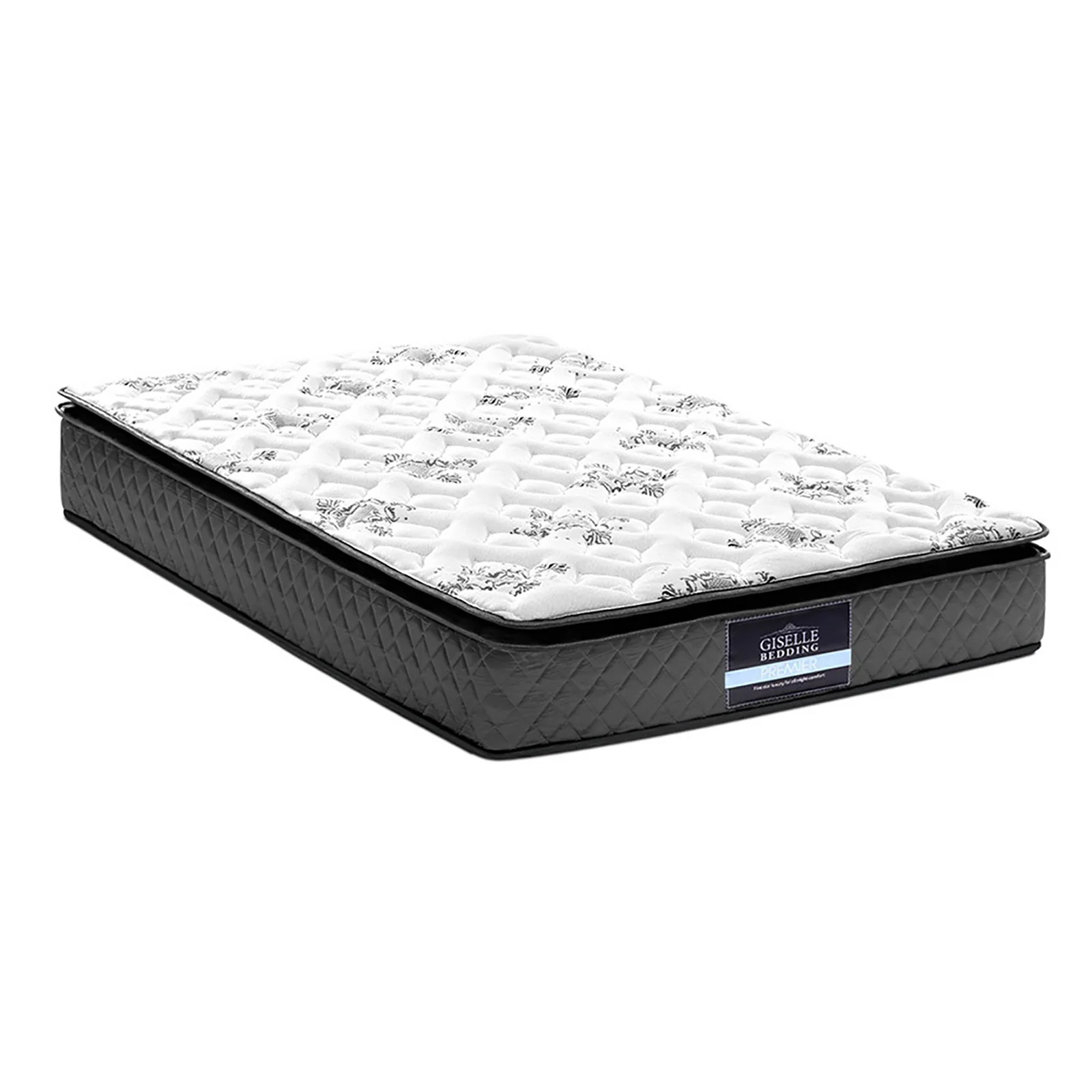 Zaire 24cm Thick Pillow Top Spring Mattress - King Single - Nurns