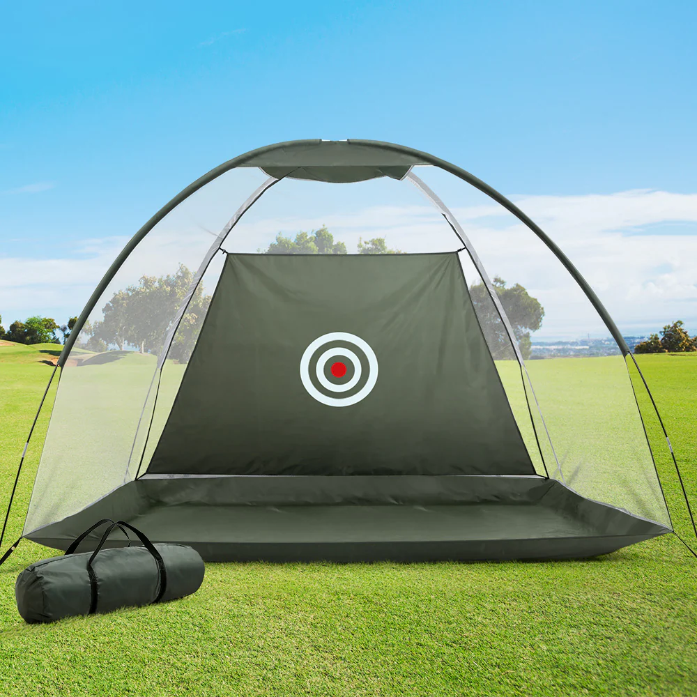 Everfit 3M Golf Practice Net Portable Training Aid Driving Target Tent Green - Nurns
