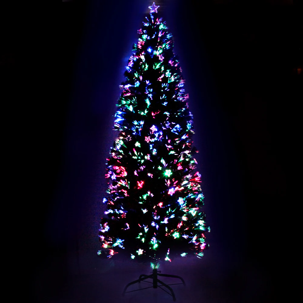 8ft 2.4m 320 Tips Christmas Tree Optic Fibre Xmas tree - Multi Colour - Nurns