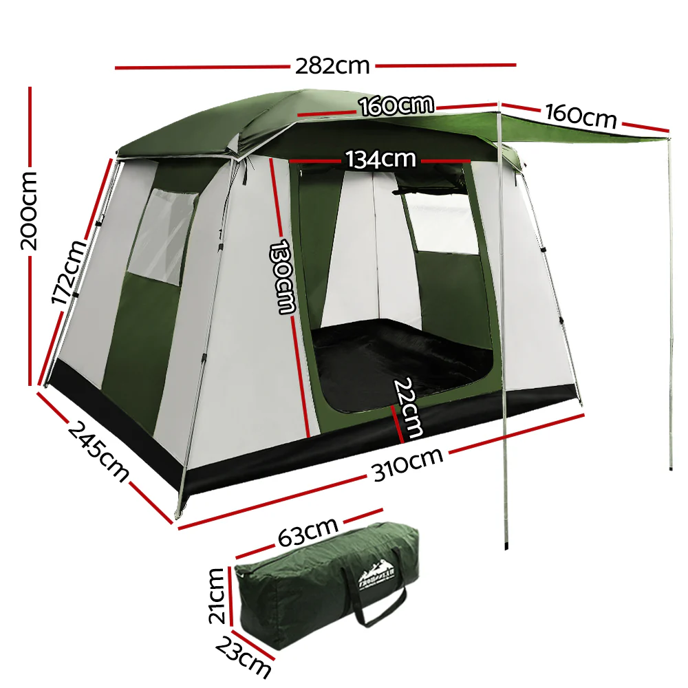 Camping Tent 6 Person Tents Family Hiking Dome - Nurns