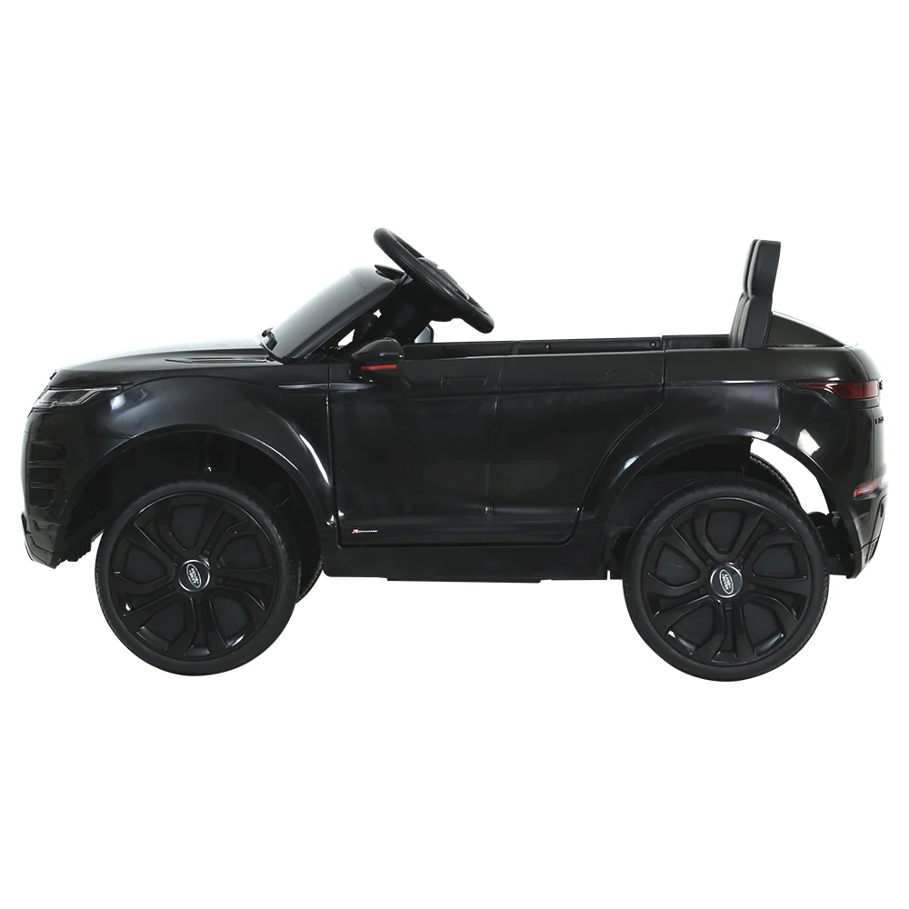 Kids Ride on Car Licensed Land Rover 12V Electric Car Toys Battery Remote - Black - Nurns