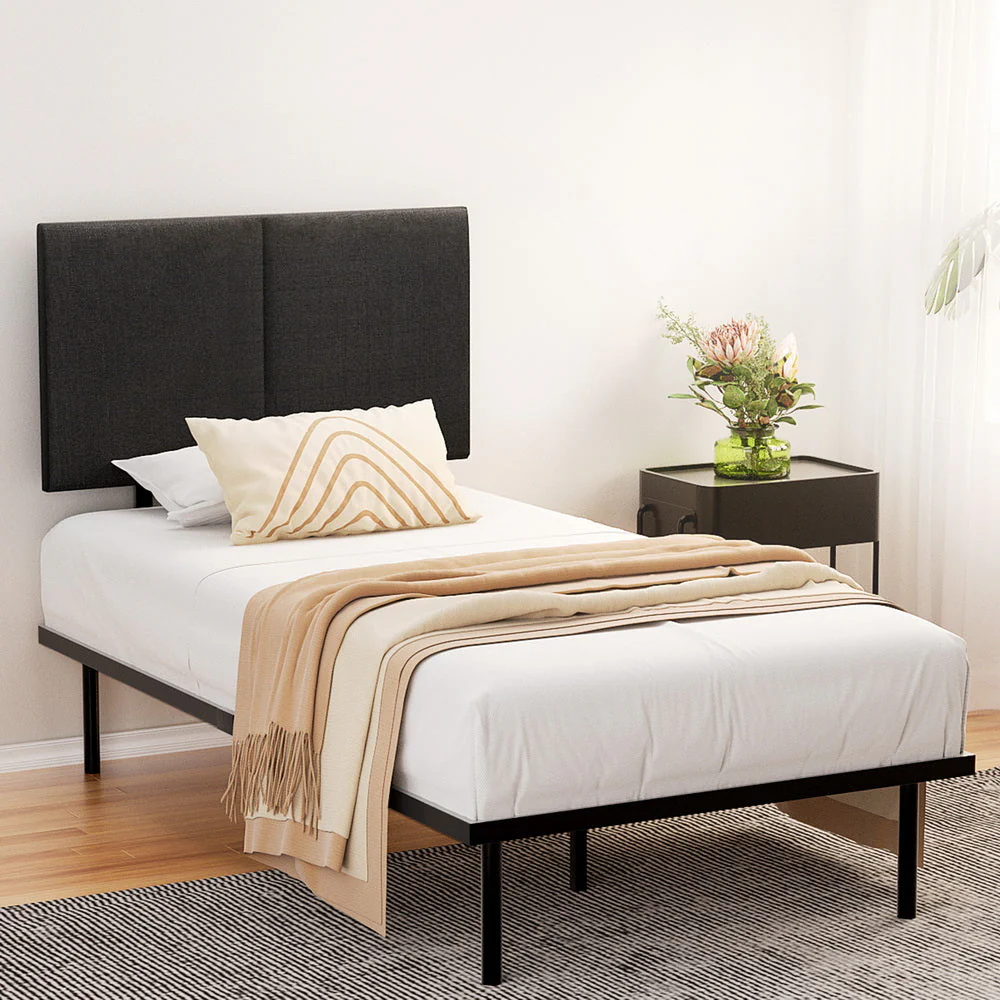 Tranquil Bed & Mattress Package with 32cm Mattress - Black King Single - Nurns