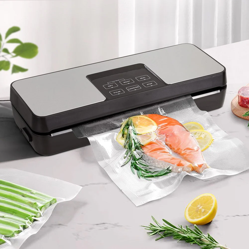 Devanti Food Vacuum Sealer Machine Fresh Storage Auto Seal Slide Cutter 5 Modes - Nurns