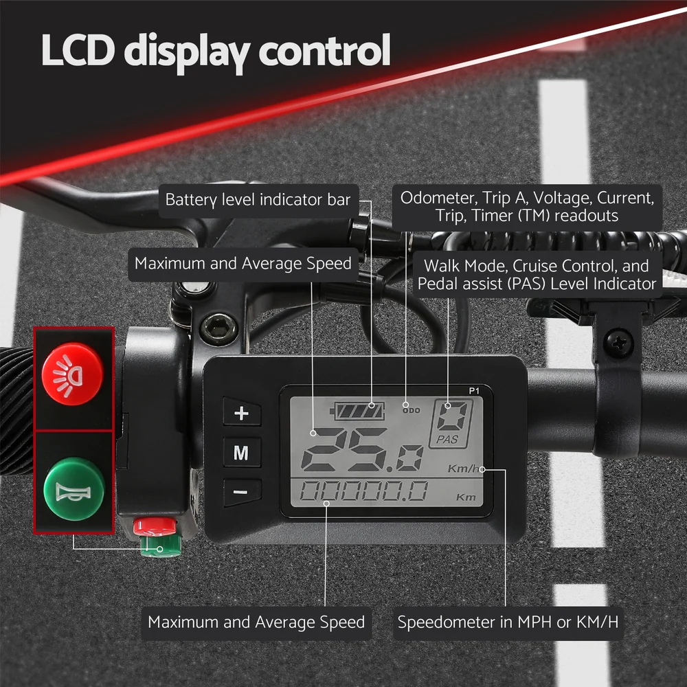 Everfit 20 Inch Folding Electric Bike Urban City Bicycle eBike Rechargeable - Nurns