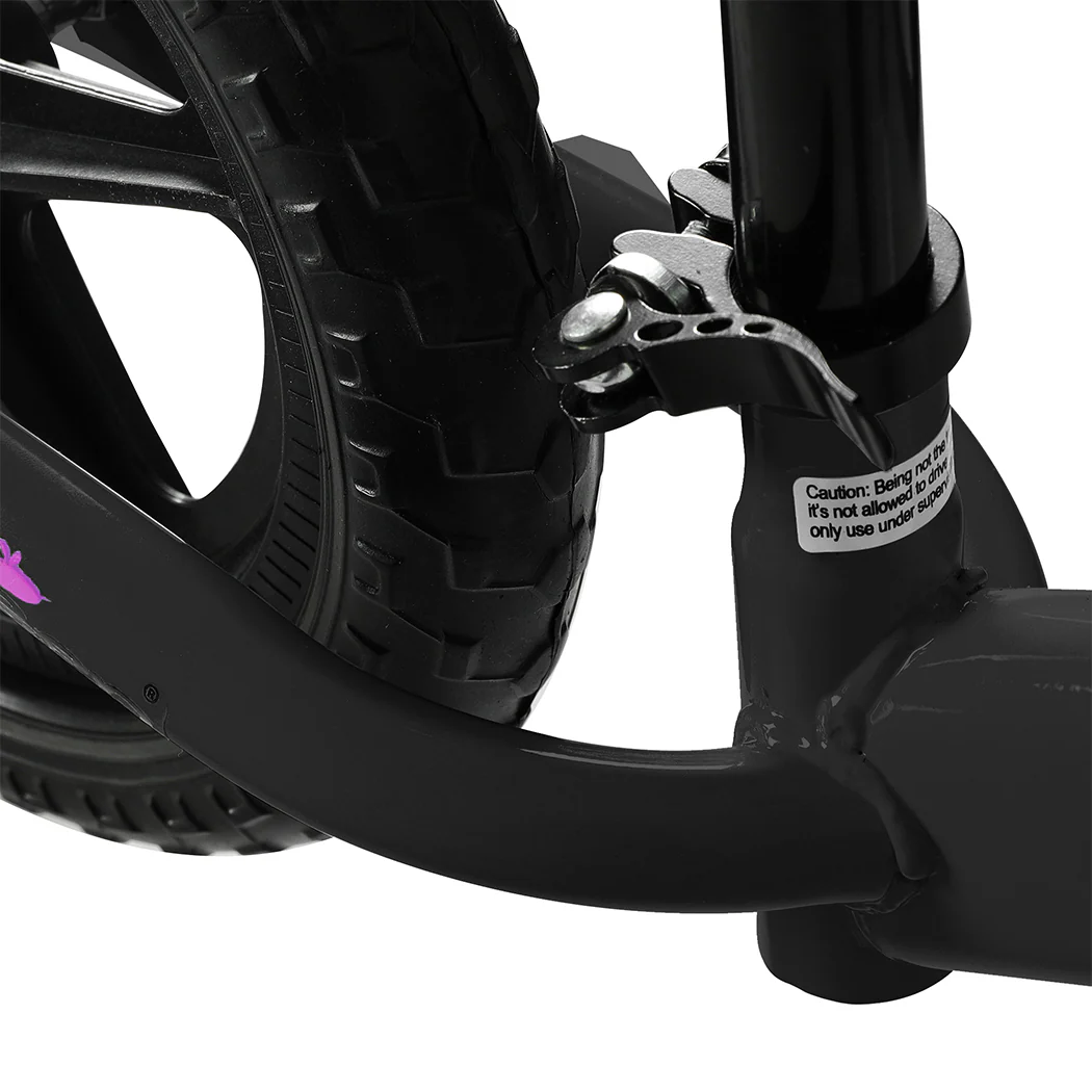 Kids Balance Bike Ride On Toys Push Bicycle Children Outdoor Toddler Safe - Black - Nurns